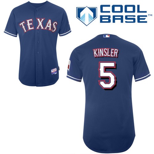 discount Texas Rangers 5 Ian Kinsler Blue Cool Base MLB Jersey Baseball MLB Jerseys